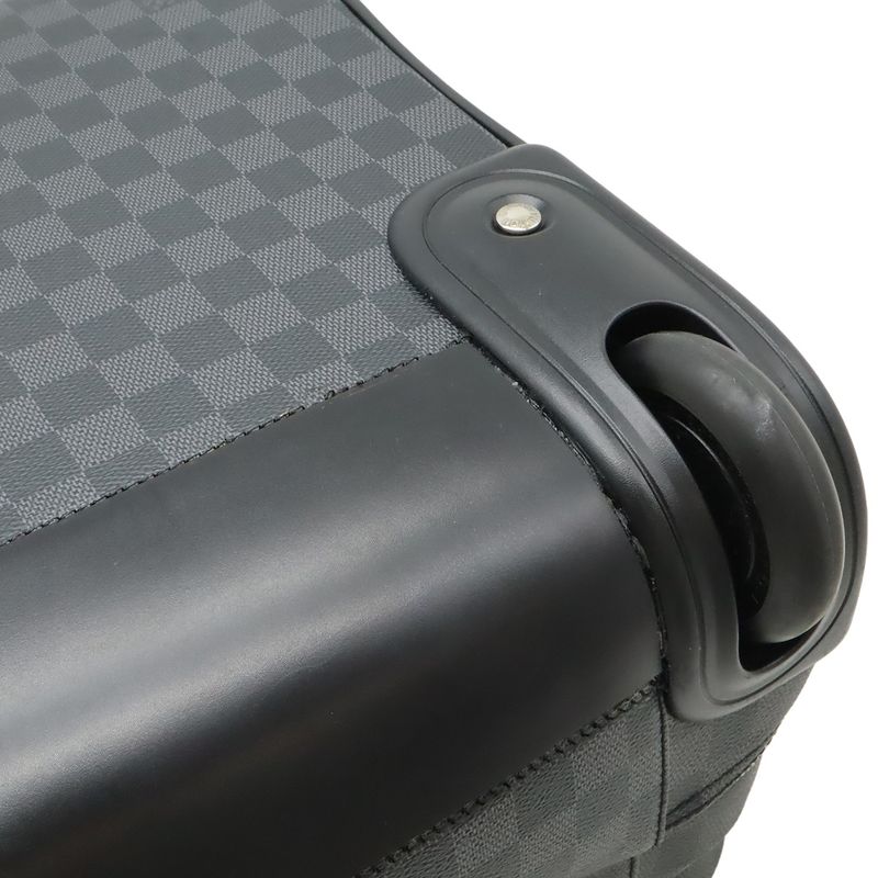 Louis Vuitton Damier Graphite Pilot Case Travel Bag Trolley Black Gray