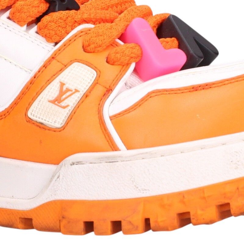 Louis Vuitton LV Trainer Maxi Sneaker Orange X White