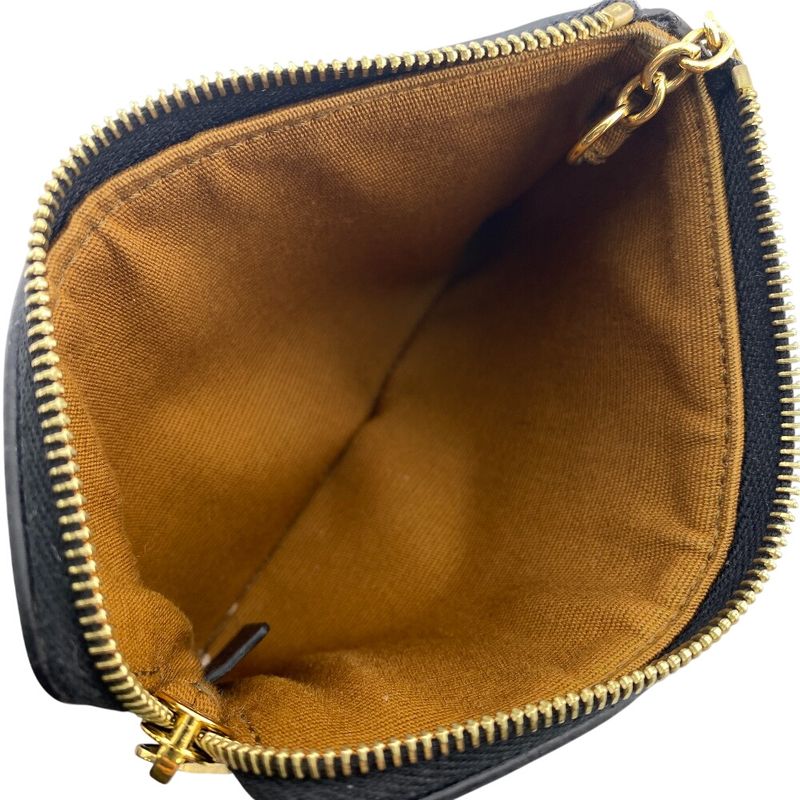 Celine Coin Pass Card Case Brown Black
