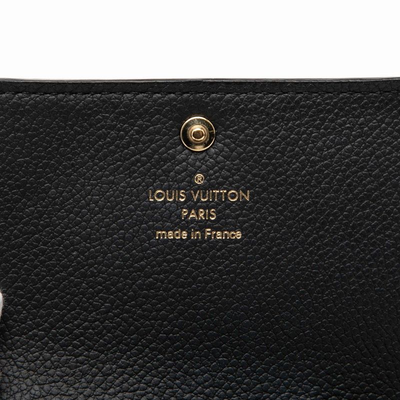 Louis Vuitton Monogram Empreinte Amberop Carte de Visit Card Case Noir Black