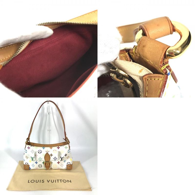 Louis Vuitton Shoulder Bag Eliza Monogram Multicolor Canvas Bronze White Eliza