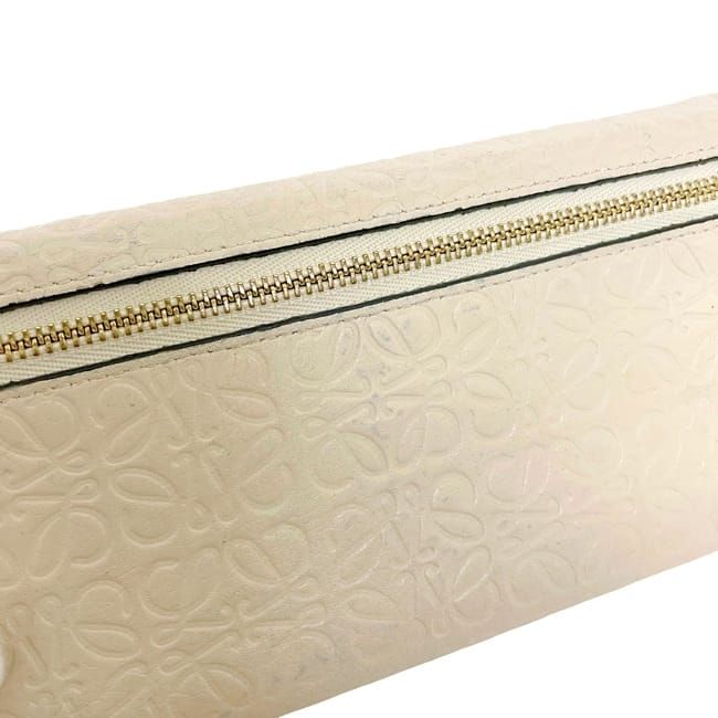 Loewe Bifold Wallet Beige Repeat Anagram
