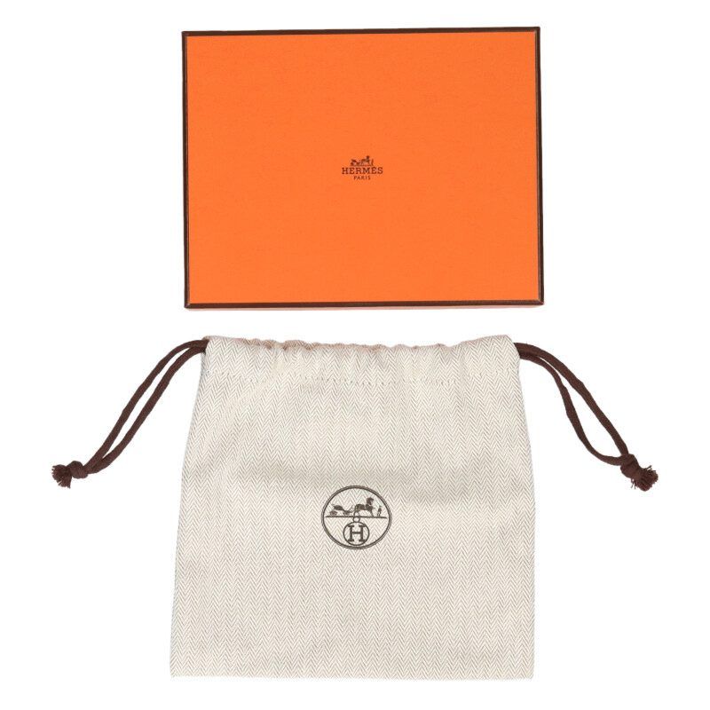Hermes Constance Slim Bifold Leather Wallet Off-white X