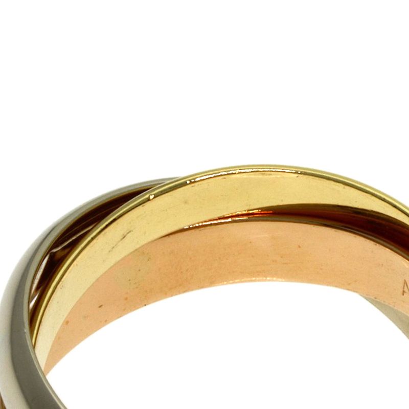 Cartier Trinity 51 Ring 18K Yellow Gold 18K White Pink