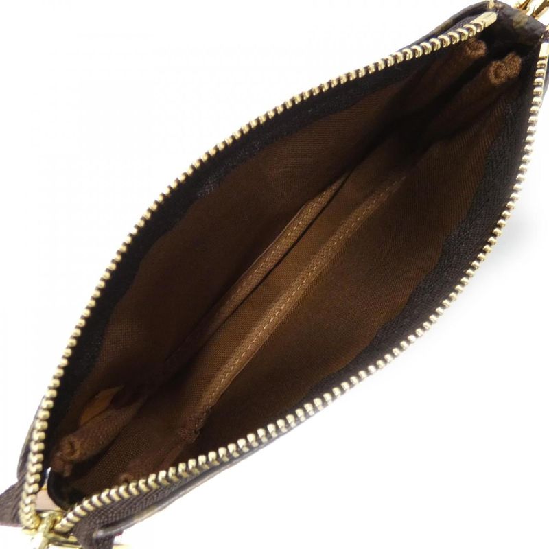 Louis Vuitton Monogram Mini Pochette Pouch Marron