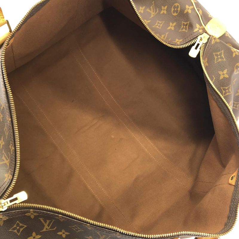Louis Vuitton Monogram Keepall Boston Bag Marron