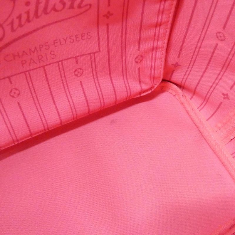 Louis Vuitton Monogram Rose Neverfull MM Bag Marron