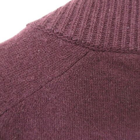 Prada Knit Sweater Long Sleeve Half Zip High Neck Elbow Patch