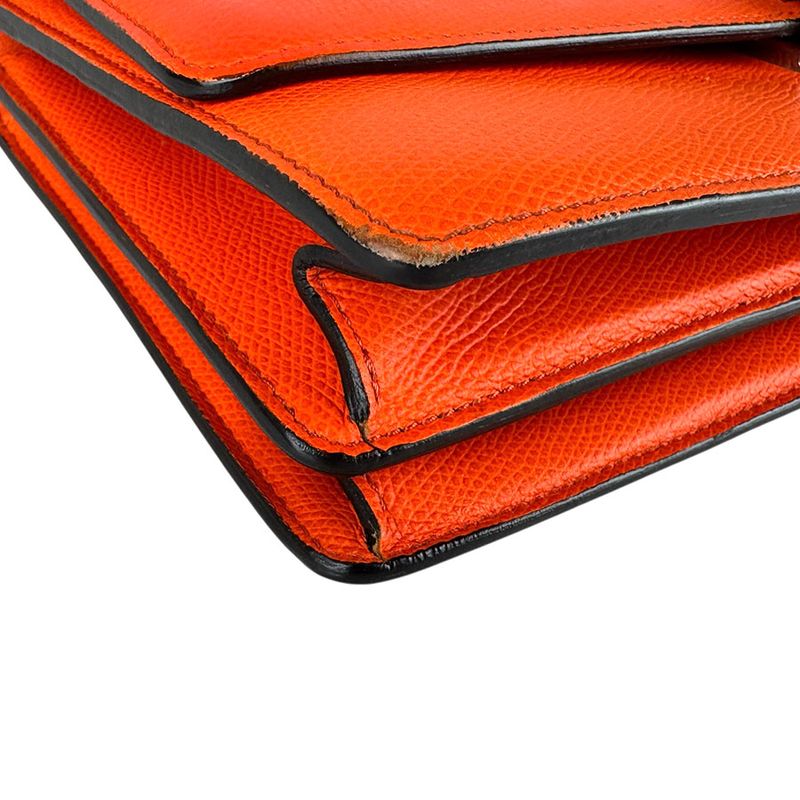 Celine Shoulder Bag Classic Neon Orange