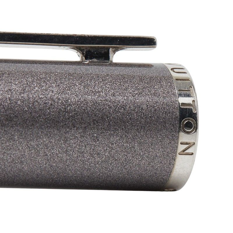 Louis Vuitton Jet Ligne Ballpoint Pen Twist Gray Silver Metal Shoulder Bag