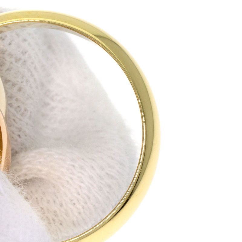 Cartier Trinity MM 49 Ring 18K Yellow Gold 18K Pink White