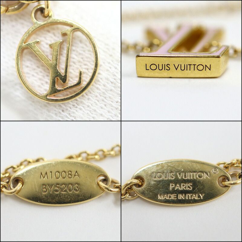 Louis Vuitton Bracelet LV Iconic Gold Plated Pale Pink Pale
