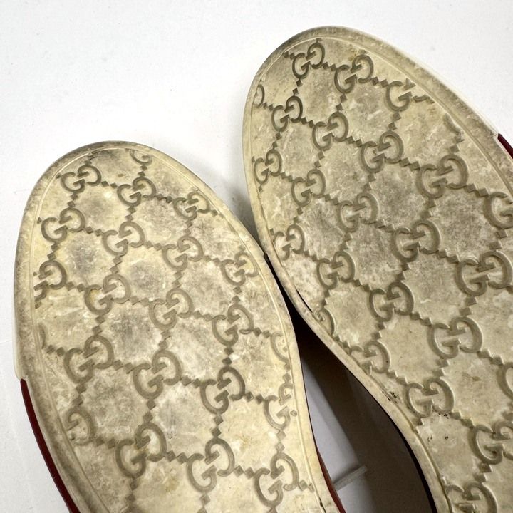 Gucci Low Cut Sneakers Brown Suede Resin 6.5