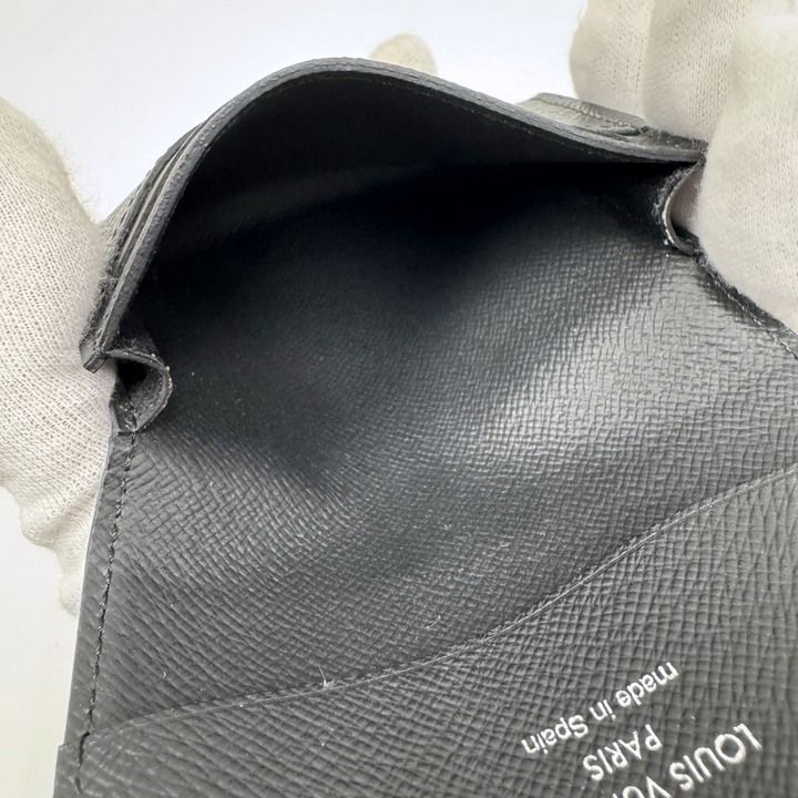 Louis Vuitton Unvelop Business Card Holder NM Taiga Noir Black :noir