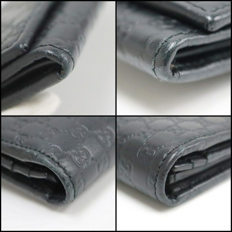 Gucci Wallet Micro Guccissima Leather Black