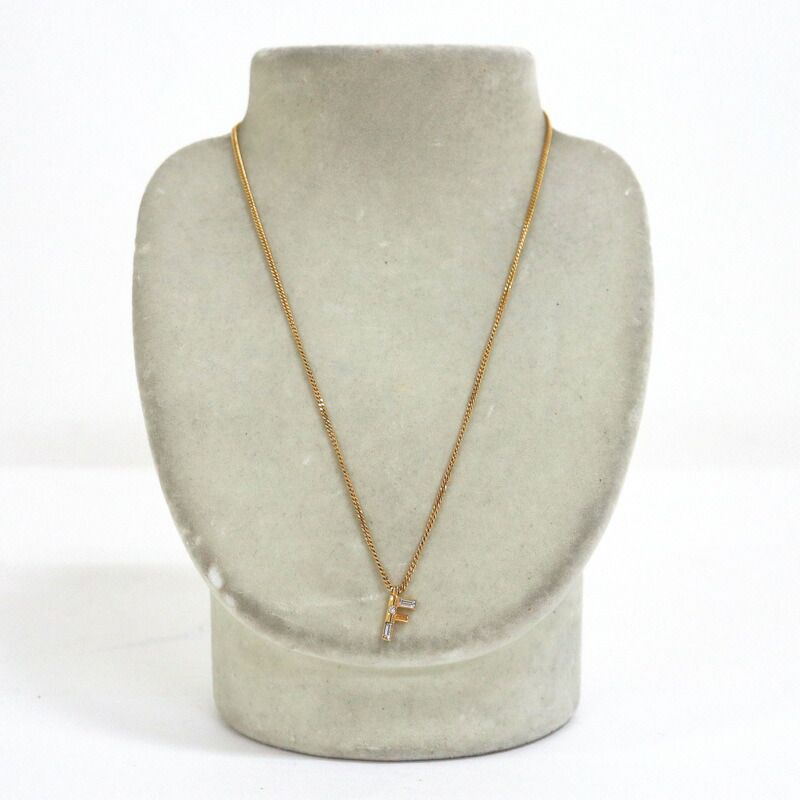 Fendi Logo Necklace Gold