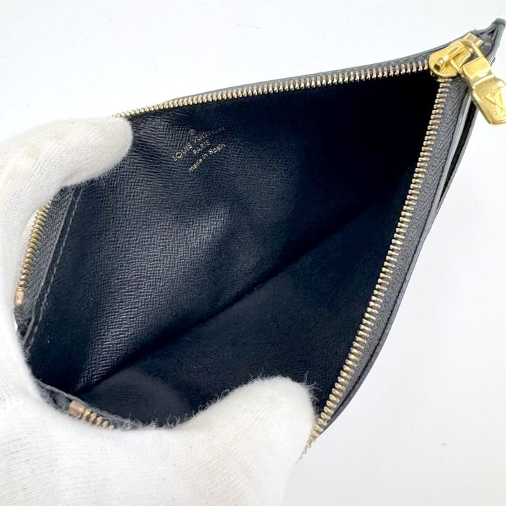 Louis Vuitton Slim Purse Coin Case Monogram Reverse Brown Black
