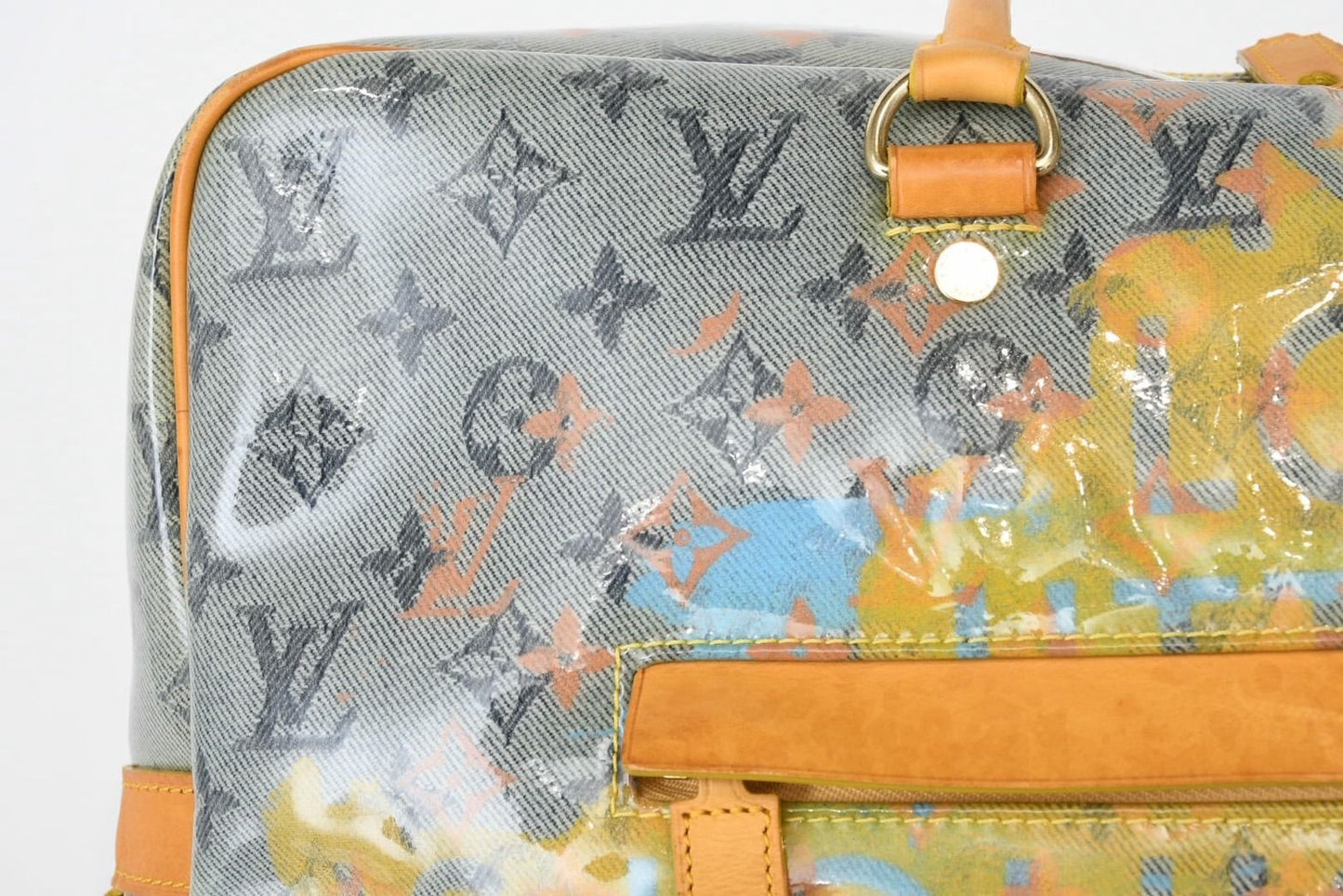 Louis Vuitton Weekender GM Handbag Monogram Pulp Leather — view 8
