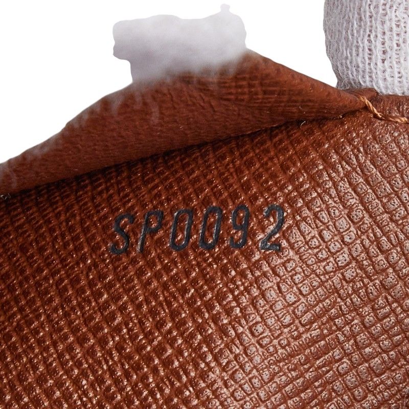 Louis Vuitton Monogram Porte Monnaie Billets Tresor Brown Leather