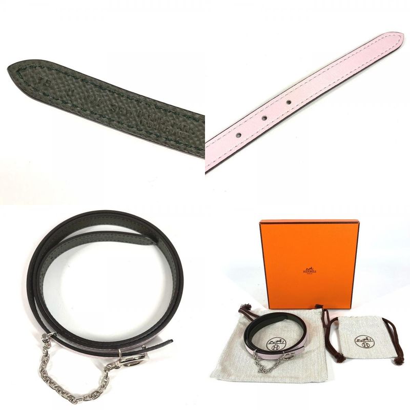 Hermes Belt Cal Zel Epsom Veil Maki Movpel Pink Khaki