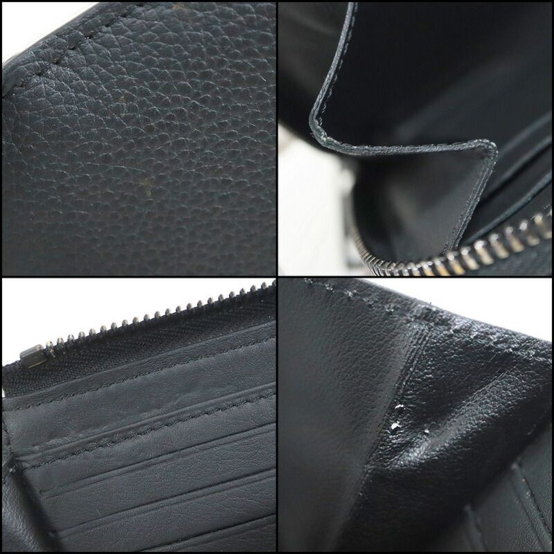 Louis Vuitton Aerogram Zippy Wallet Leather Black — view 9