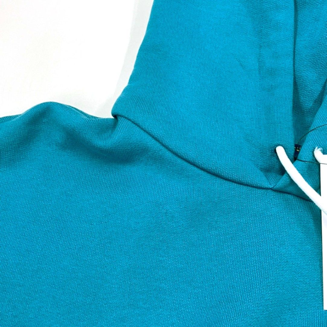 Louis Vuitton Signature Embroidered Pullover Hoodie Blue Sweater — view 8