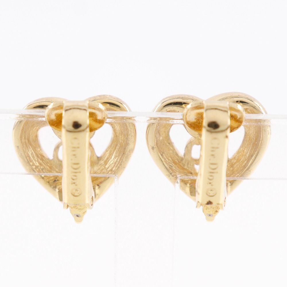 Dior CD Heart Earrings Set Gold Plated Necklace — view 9