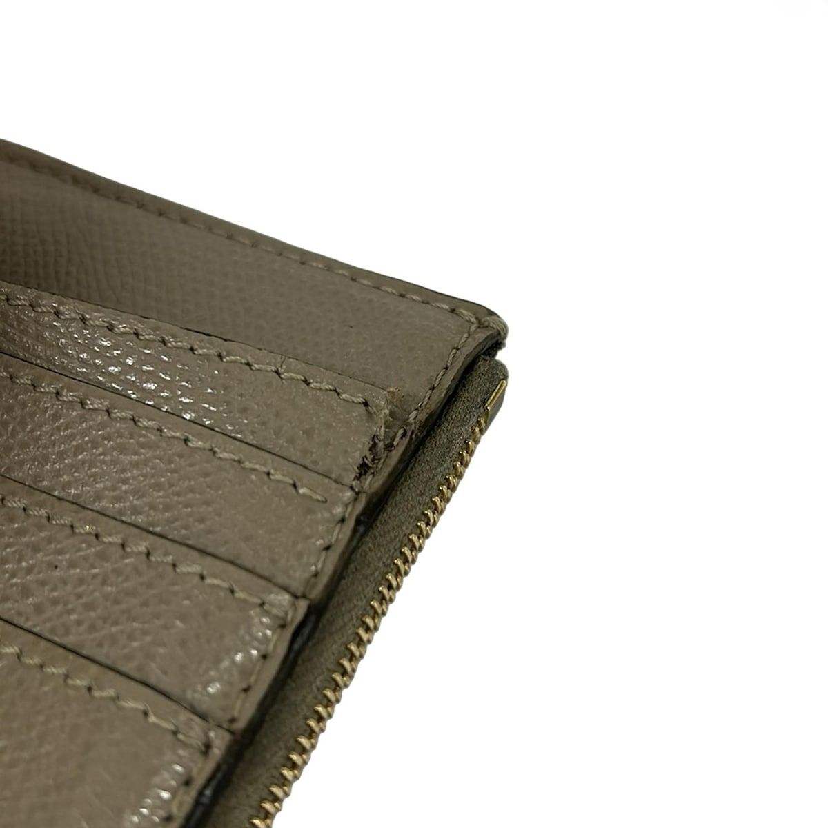 Fendi Card Case F's Beige with Key Ring Leather — view 5