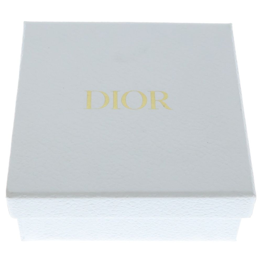 Dior Ribbon Necklace Rhinestone Pendant Chain Gold Plated — view 6