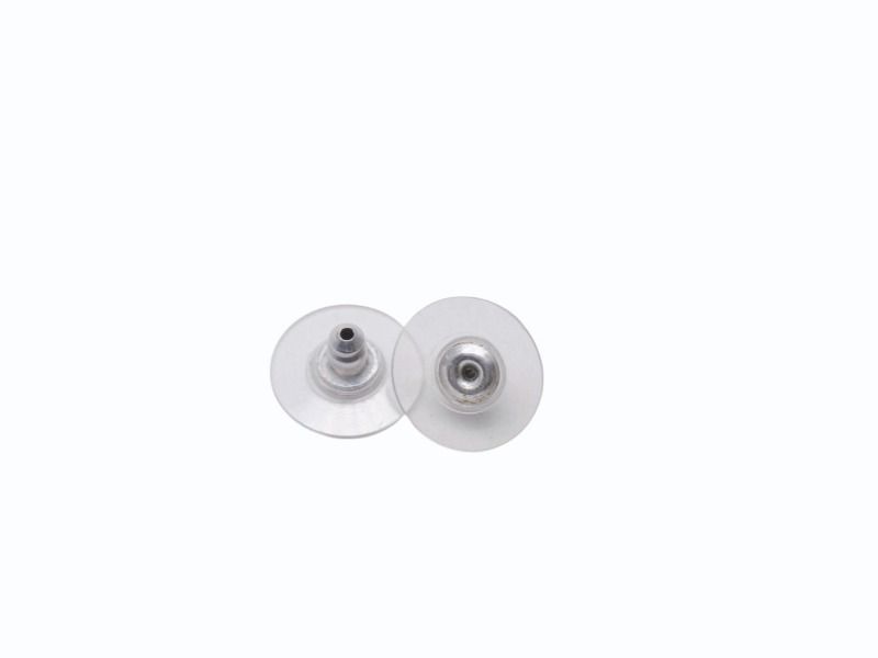 Chanel CC Logo Earrings Hoop Dangling 08 Metal Silver — view 7