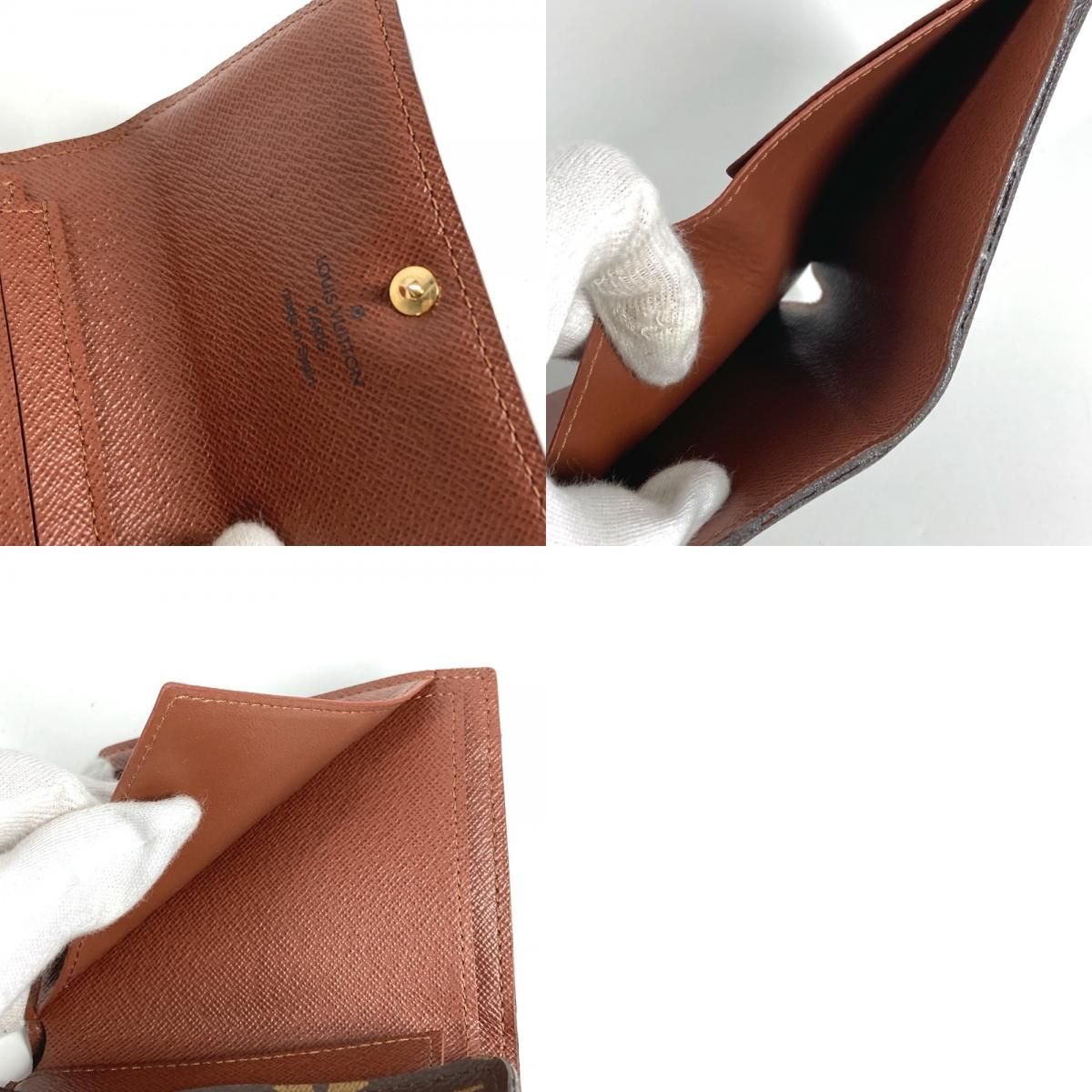 Louis Vuitton Trifold Wallet Porte Feuille Anais M60402 Monogram Canvas Brown — view 9