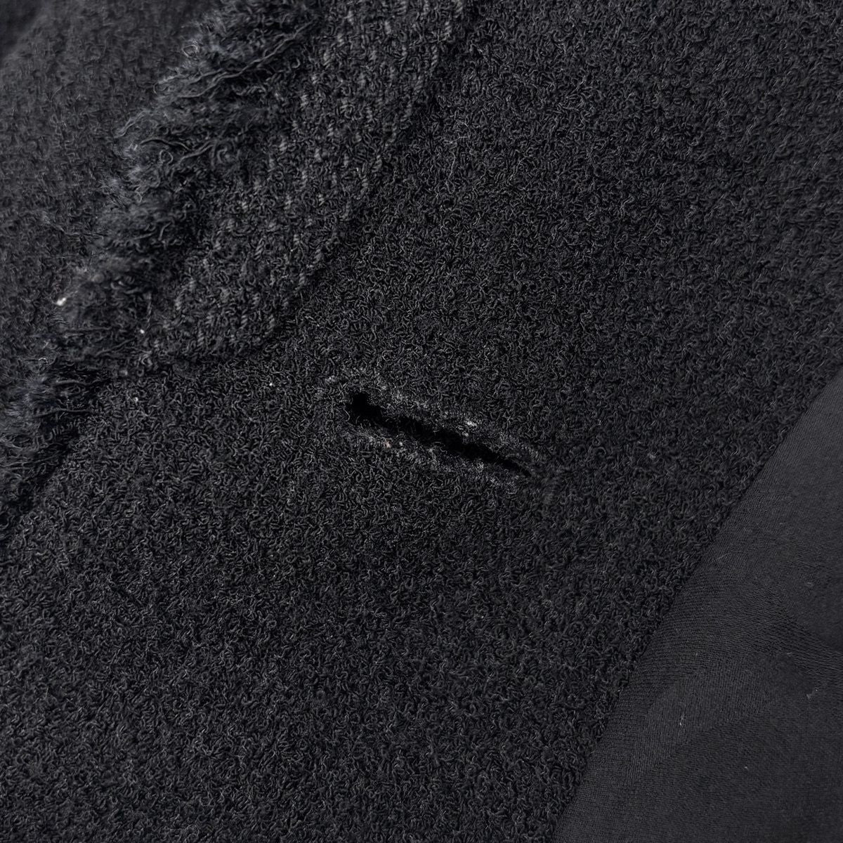Chanel CC Logo Button Tweed Jacket Tailored Wool — view 9