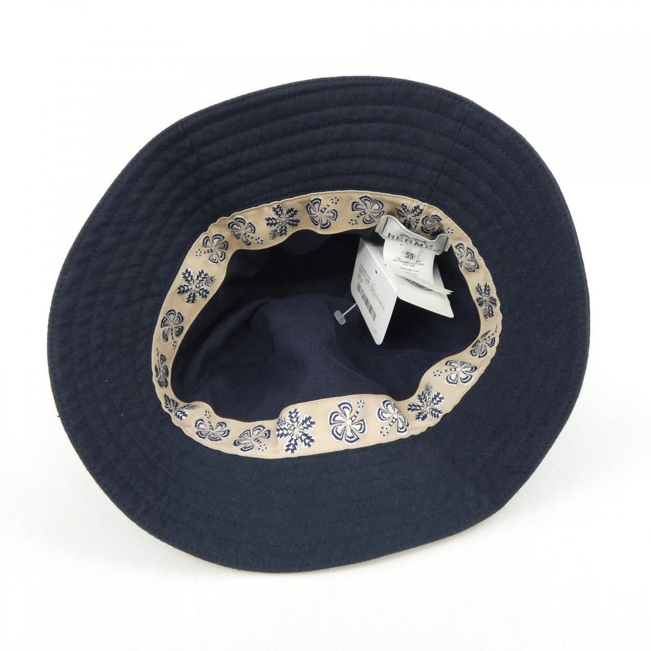 Hermes Hat Navy 59 — view 5