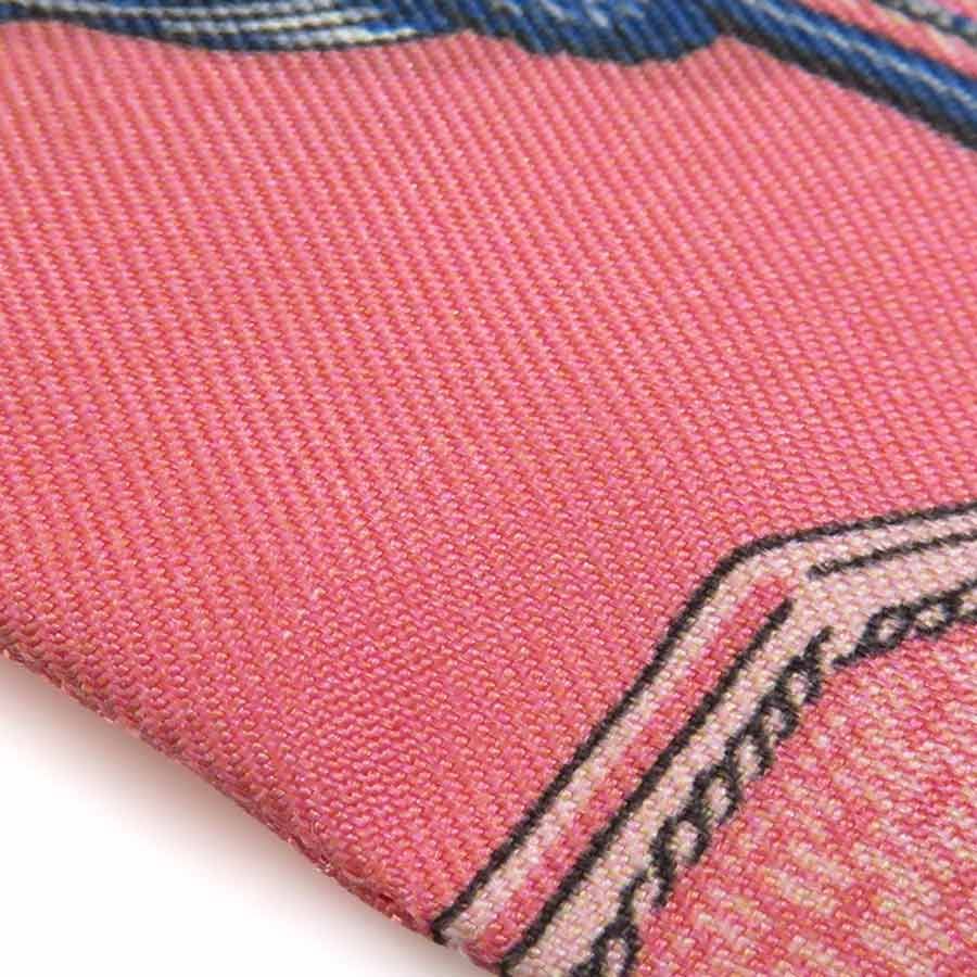 Hermes Scarf Twirly Silk Pink Multicolor — view 9