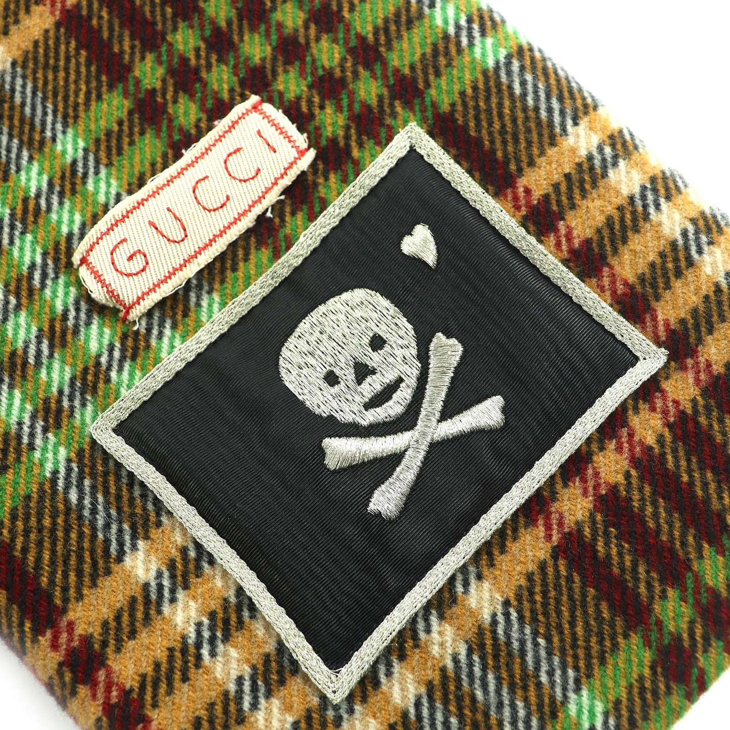 Gucci Checked Pattern Lining GG Horsebit Hooded Long Wool Coat — view 8