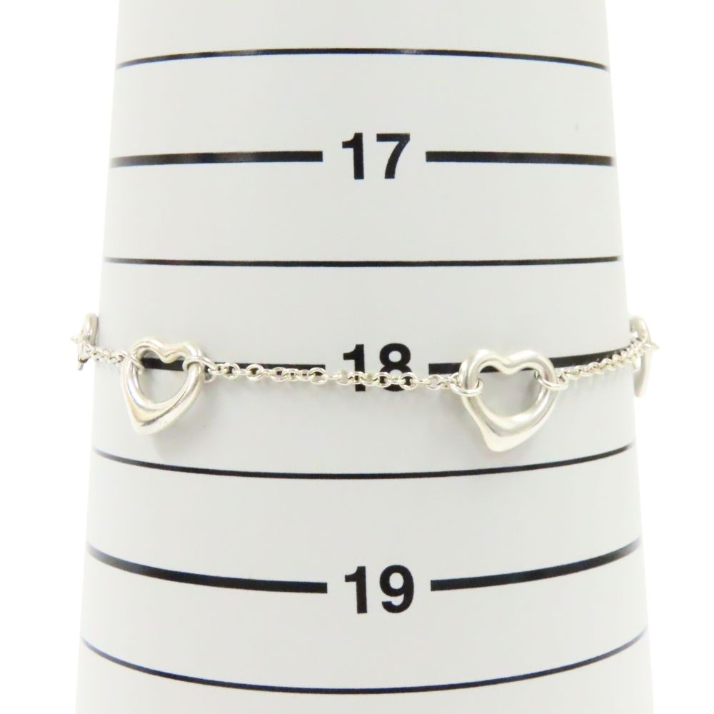 Tiffany & Co Bracelet Open Heart Silver Elsa Peretti — view 7
