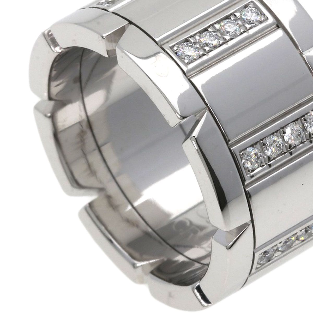 Cartier Tank Francaise LM Diamond 48 Ring 18K White Gold — view 9