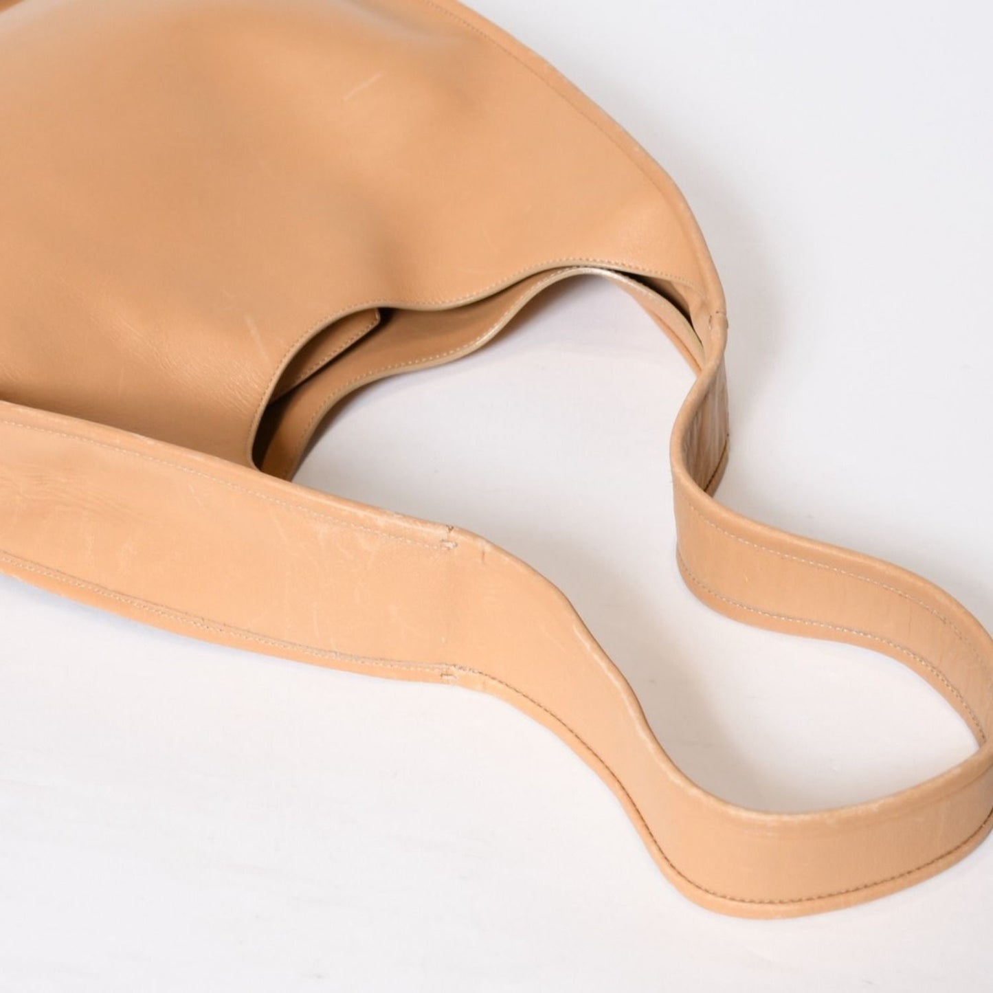 Prada Bag Handbag Beige Leather — view 8