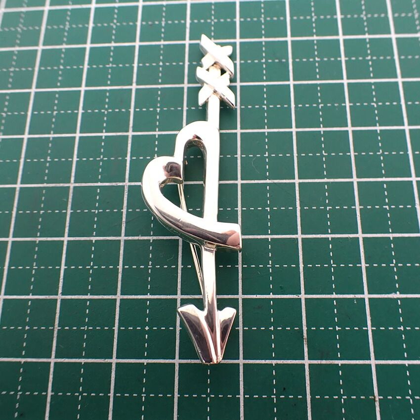 Tiffany & Co 925 Loving Heart Arrow Brooch — view 8