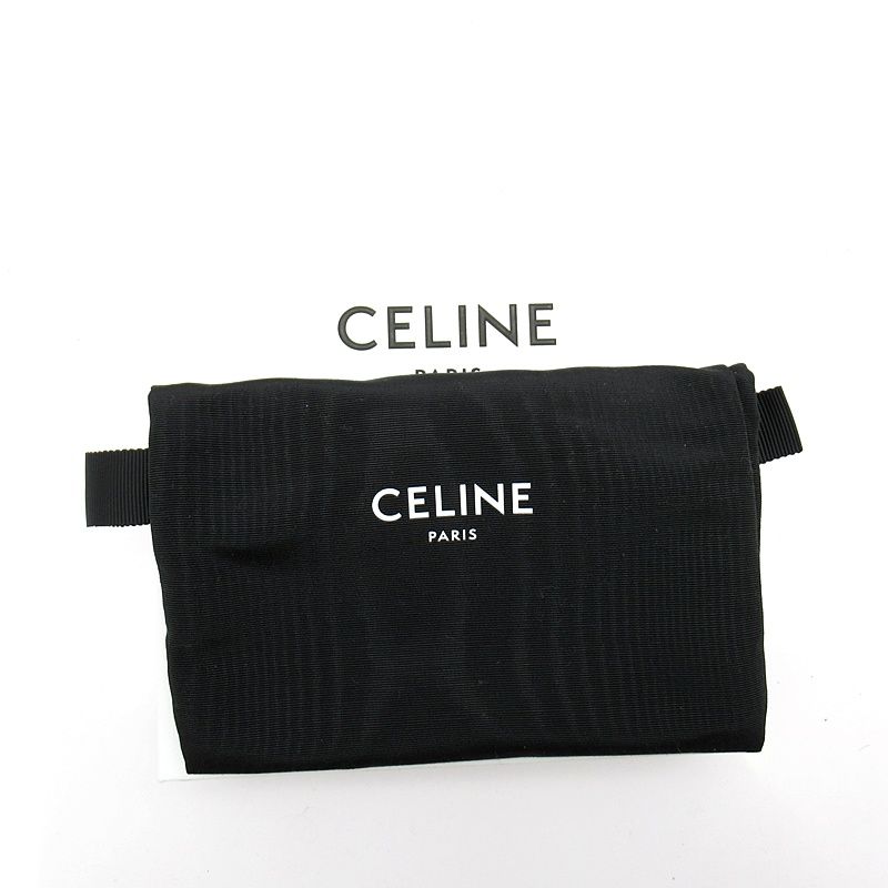 Celine Bifold Wallet Grained Calfskin Gray — view 7