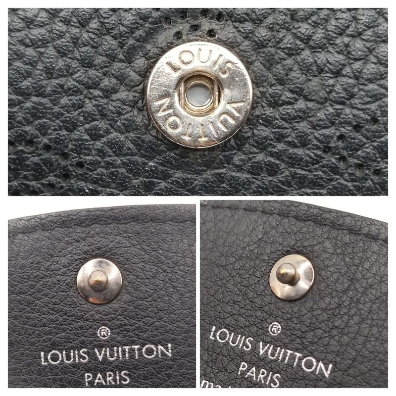 Louis Vuitton Key Case Multicles 4 Mahina Noir Black Key Holder
