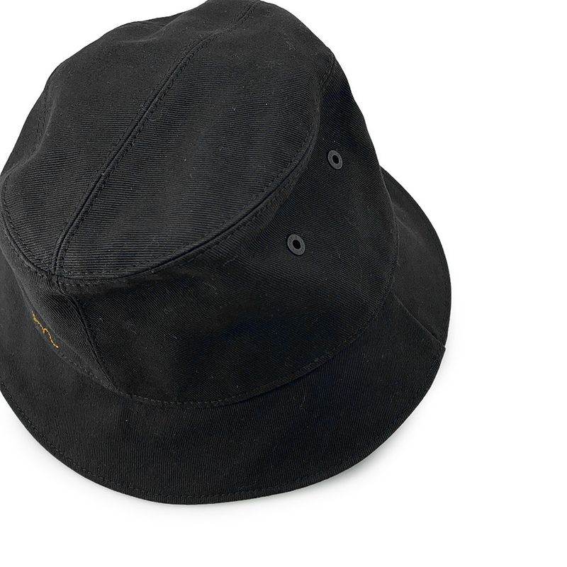 Louis Vuitton Hat Bonneted Damier Reversible Bucket Hat Cotton Black White