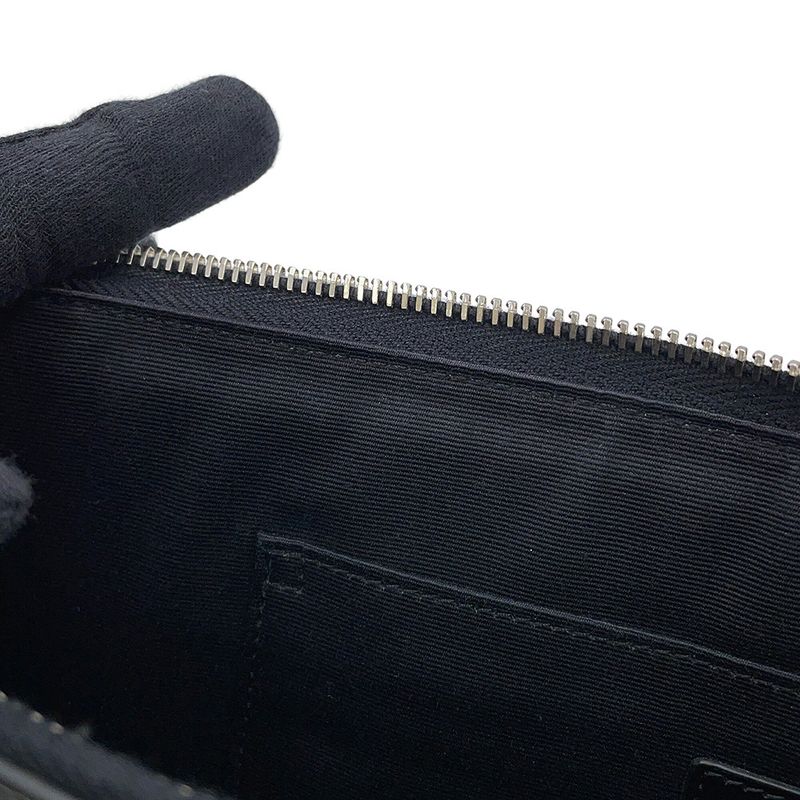 Saint Laurent Paris Clutch Robot Black Silver-black