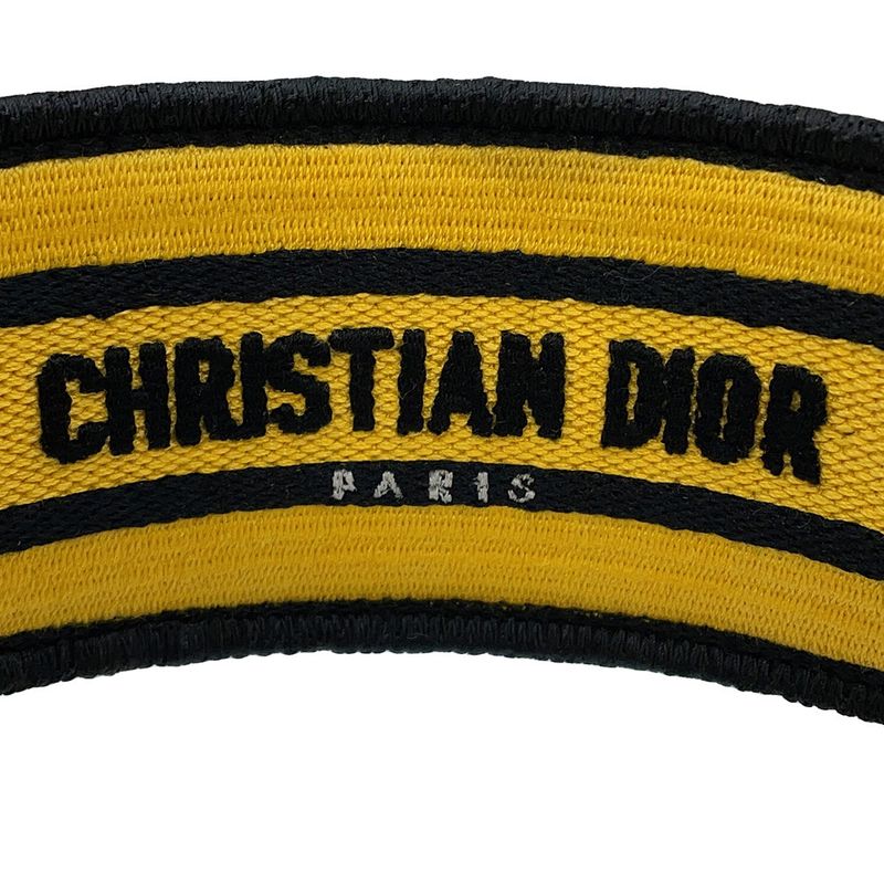 Dior Headband Check Hair Black Yellowblack
