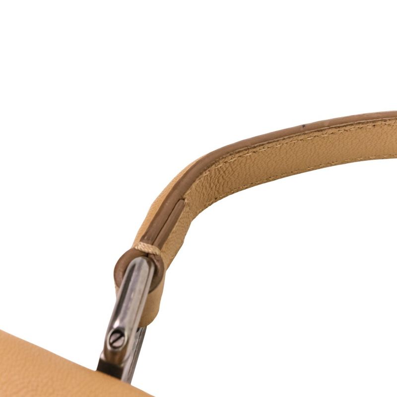 Fendi Peekaboo 2-Way Shoulder Bag Brown Beige
