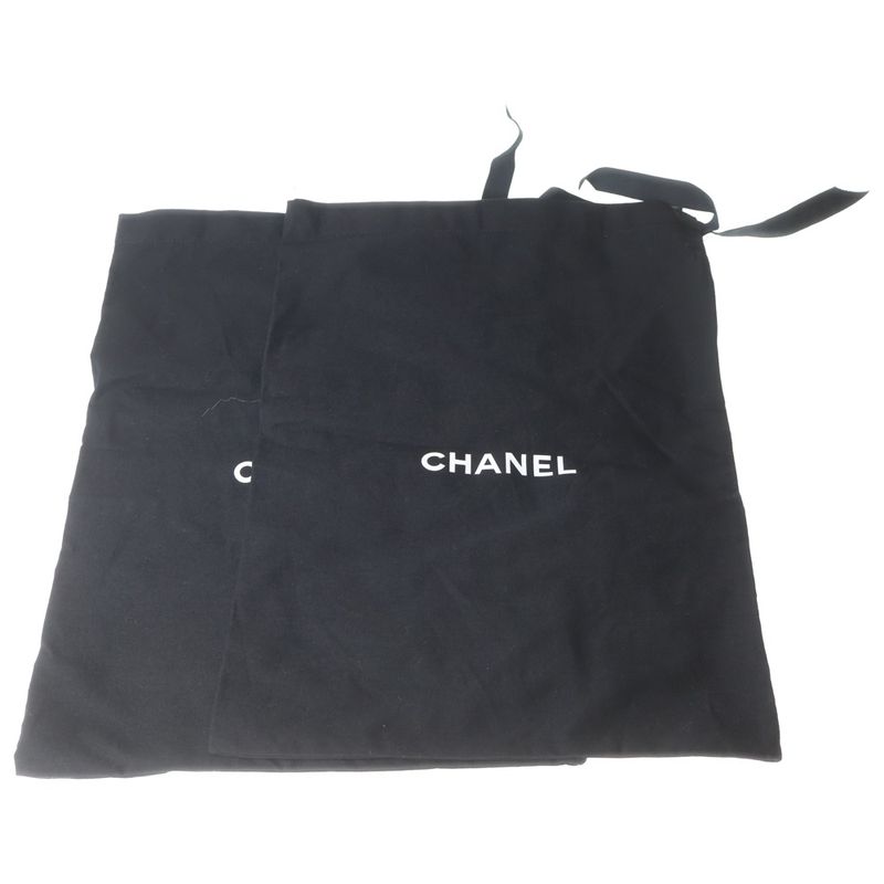 Chanel Metiers D'art Collection Lambskin CC Logo Flat Sandals Black