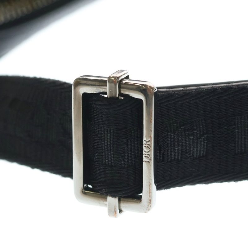 Dior Oak Strap Pouch Shoulder Bag Black
