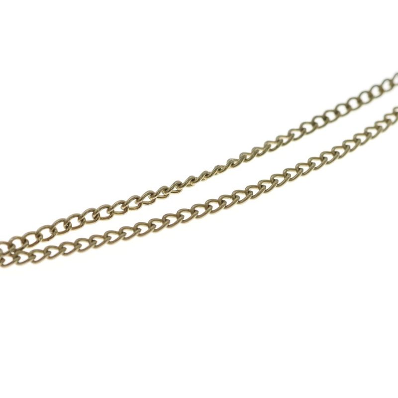 Chanel CC Logo Necklace Gold Plated