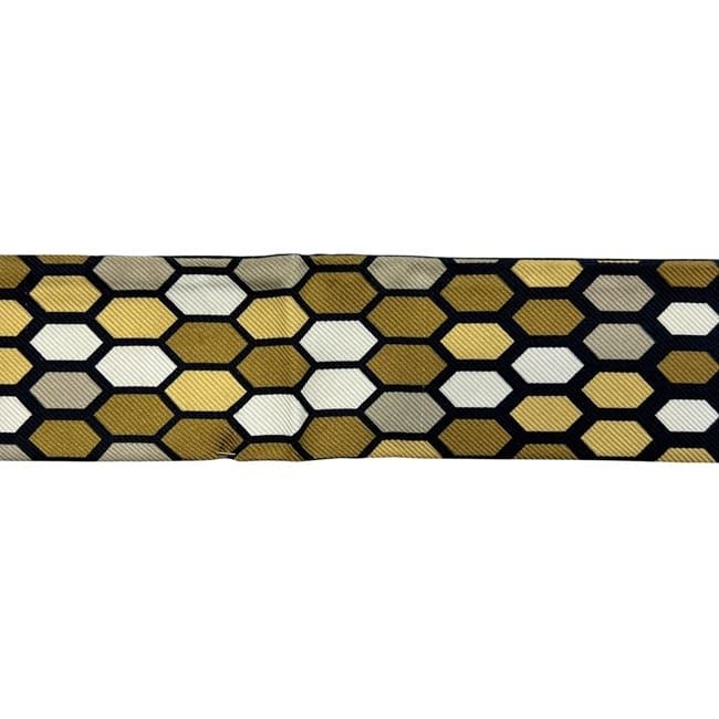 Bvlgari Ribbon Scarf Black Beige Serpenti