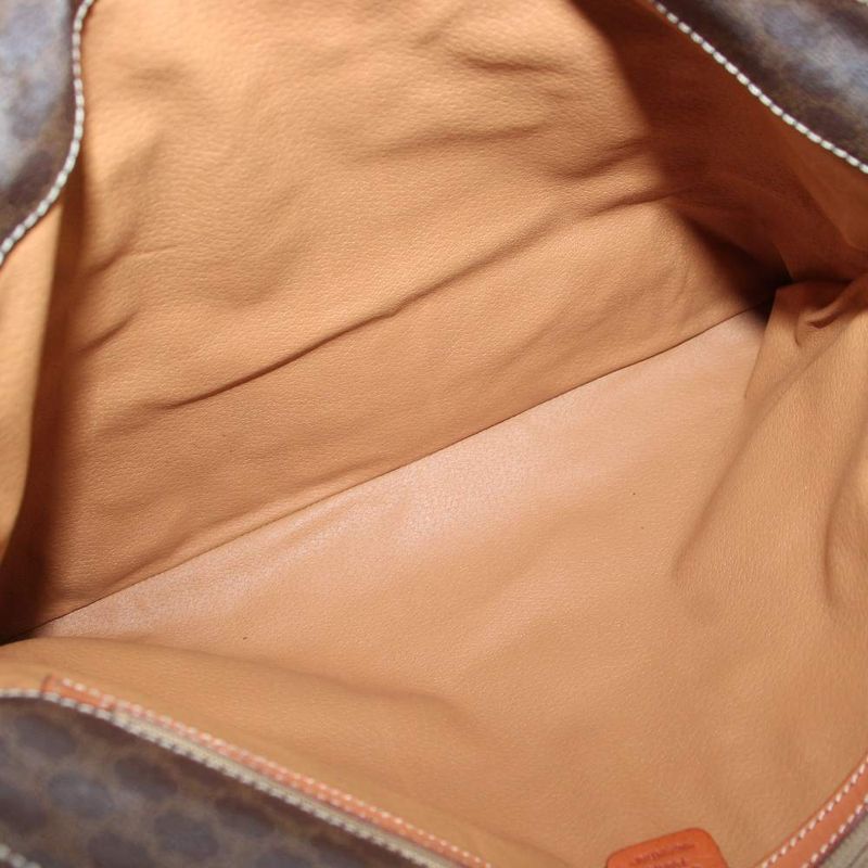 Celine Vintage Shoulder Bag Tote Leather Logo Macadam Triomphe